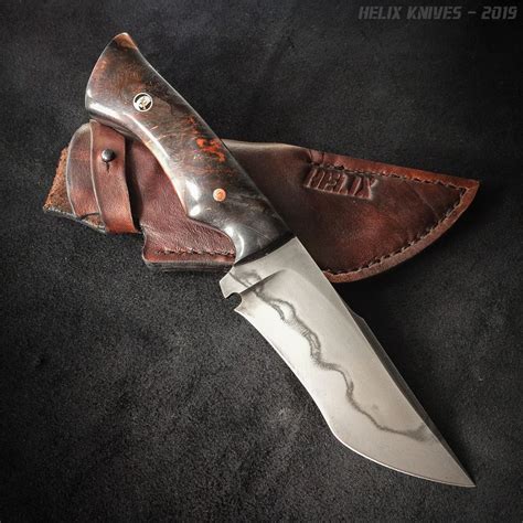 Custom handmade hunting knife made by Helix Knives. Slovenian ...