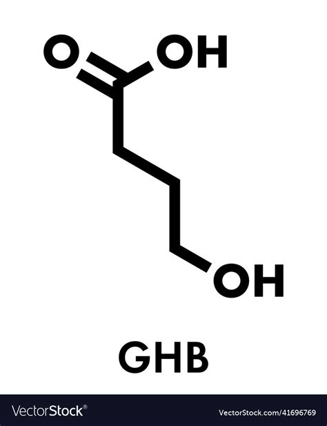 Gamma-hydroxybutyric acid ghb oxybate liquid Vector Image