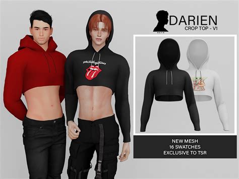 The Sims Resource - Darien (Crop top V1) | Sims 4 male clothes, Sims 4 men clothing, Sims 4 clothing