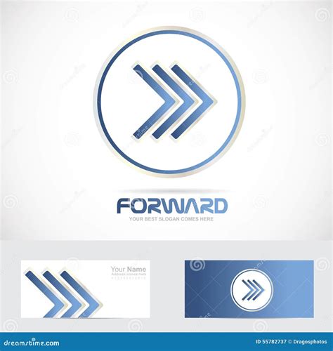 Arrow Forward Logo Concept Stock Vector - Image: 55782737