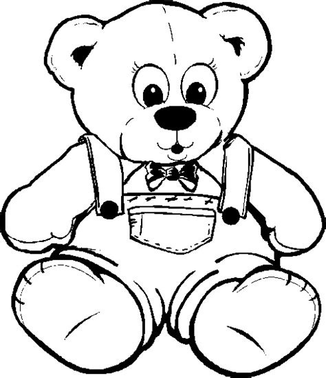 Cute Teddy Bear Coloring Pages - GetColoringPages.com