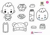 Coloring Pages Paper DIY Mommy BAG Printables 종이 놀이 Babysitting  sketch template
