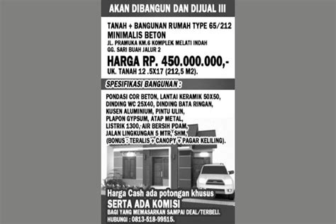 20+ Contoh Iklan Baris dan Iklan Kolom yang Menarik - Rumahweb