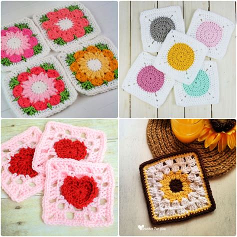 25 Free Crochet Granny Square Patterns (Easy PDF Pattern)