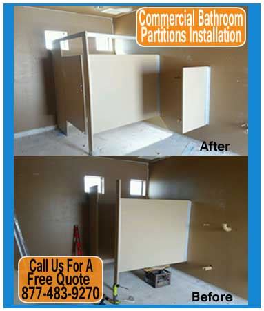 Commercial Bathroom Partitions Installation | | commercialbathroomequipment