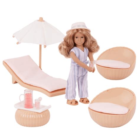 Marina's Terrace Set | 6-inch Doll & Dollhouse Furniture | Lori