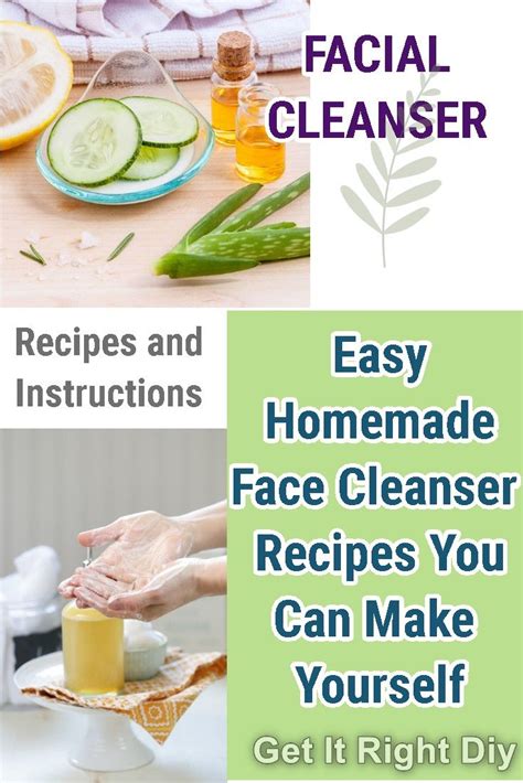 Best Facial Cleanser You Can Make At Home (With images) | Natural face cleanser, Homemade face ...