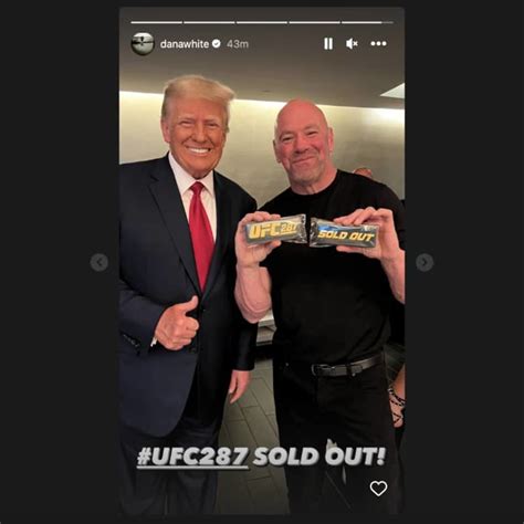 Donald Trump's surprise visit at UFC 287 with Dana White - MMAWeekly ...