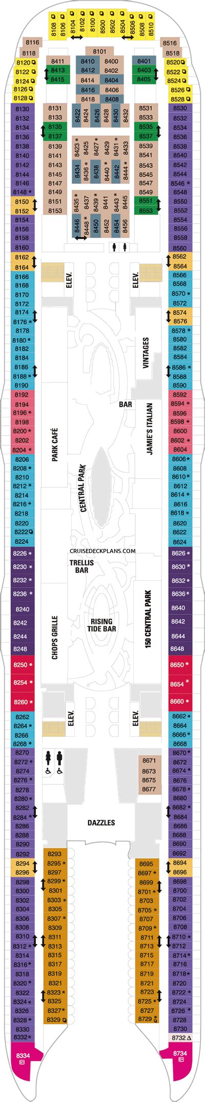 Symphony of the Seas Deck 8 Deck Plan Tour