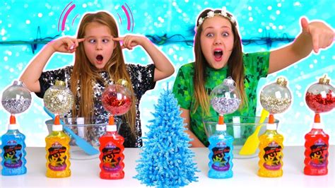 TWIN TELEPATHY SLIME CHALLENGE!! (CHRISTMAS EDITION) - YouTube