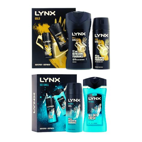 Buy Lynx Gold Duo Gift Set for Men Oud Wood and Dark Vanilla 2PC (225ml ...