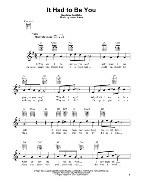 It Had To Be You | Sheet Music Direct