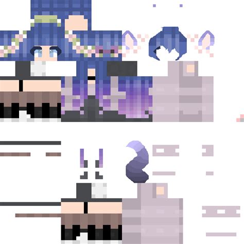 Anime girl minecraft skin layout - elegantjes