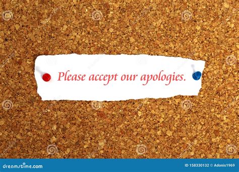 Apologies