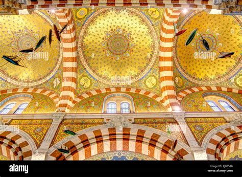 Notre Dame de la Garde basilica interior, HDR Image Stock Photo - Alamy