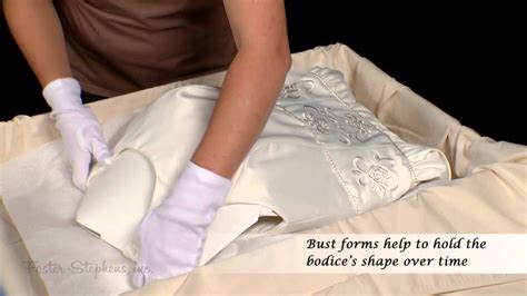 How to Pack Your Wedding Dress in a Preservation Box - YouTube