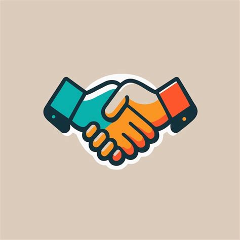 Premium Vector | Hand shake logo handshake icon design template simple ...