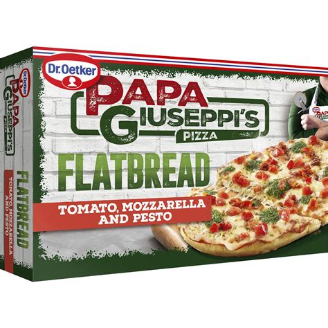 Papa Giuseppi's Pizza Flatbread Tomato Mozzarella & Pesto 185g | Woolworths