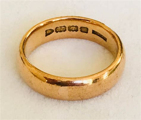 Stunning heavy antique 22ct gold wedding ring - London 1907 **Reserved***