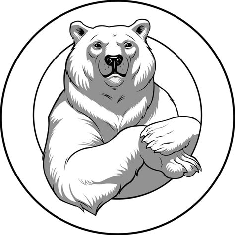 Woodcut Illustration of Polar Bear — Stock Vector © ronjoe #29892151