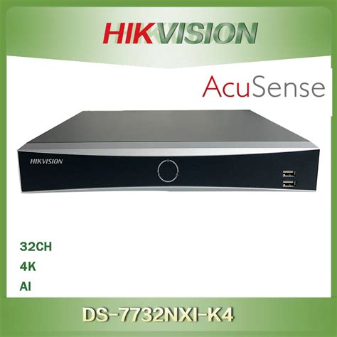 Hikvision NVR 4K 32CH DS 7732NXI K4 1.5U K Series AcuSense Network Video Recorders| | - AliExpress