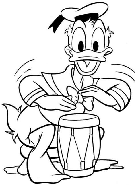 Coloring Pages | Printable Donald Duck Coloring Pages