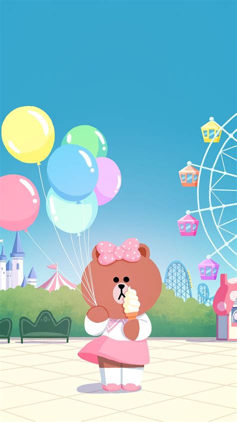 choco in disneyland | Cute cartoon wallpapers, Cute wallpapers, Kawaii wallpaper