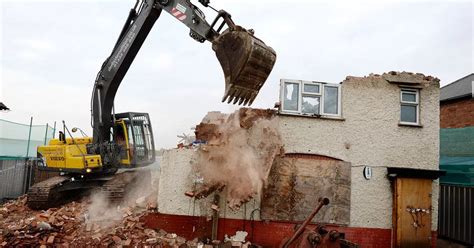 Pictured: Mick Philpott's fire-ravaged home where he killed his six ...