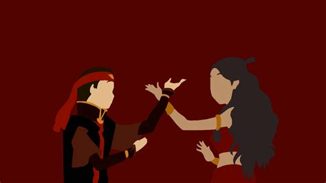 Aang and Katara Dance - Minimalist Wallpaper by DamionMauville on DeviantArt