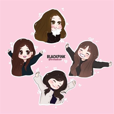 BLACKPINK CHIBI #BLACKPINK #ROSÉ #JISOO #JENNIE #LISA #KPOP #BLINK #BLACKPINKFANART #ROSEFANART ...