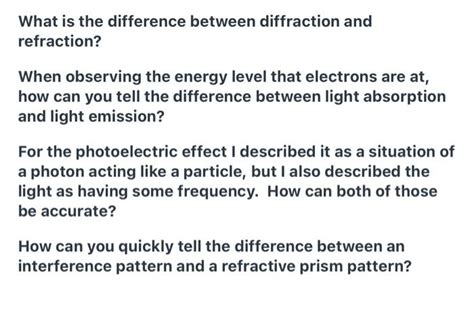 Solved What is the difference between diffraction and | Chegg.com