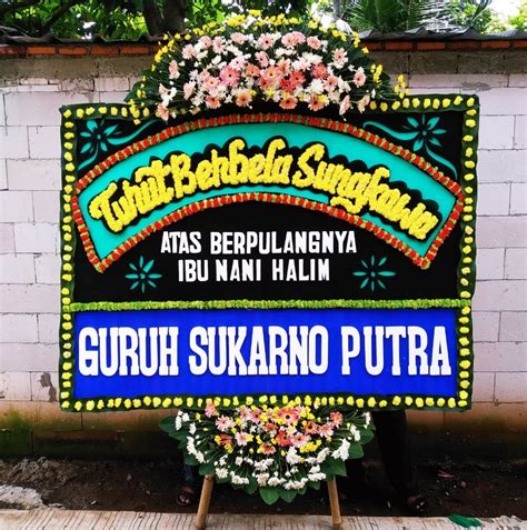 Karangan Bunga Papan Ucapan Bela Sungkawa | Hartini Florist