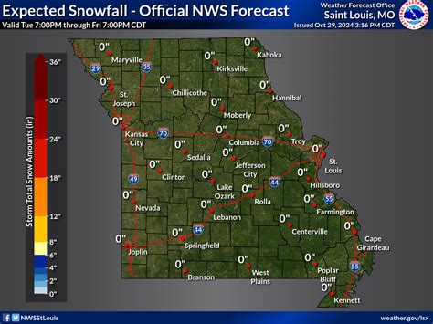 State of Missouri Weather Dashboard