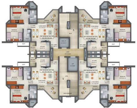 2, 3 BHK Cluster Plan Image - Naiknavare Housing Avon Vista Project 1 ...