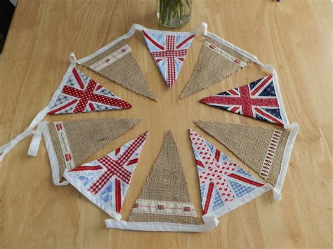 Fun shabby Union Jack style bunting. | Craft room, Etsy, Union jack