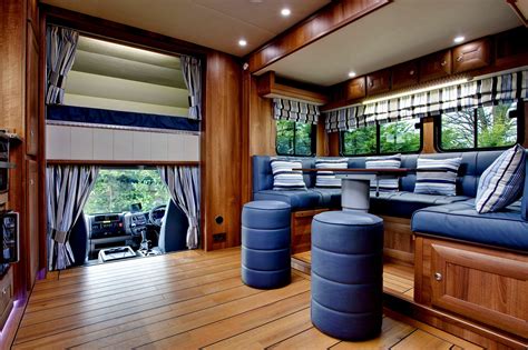 JM Horsebox Living area with pop out side Living Area, Living Spaces, Dream Stables, Sprinter ...