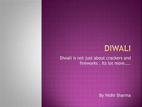 Diwali presentation ! | PPT