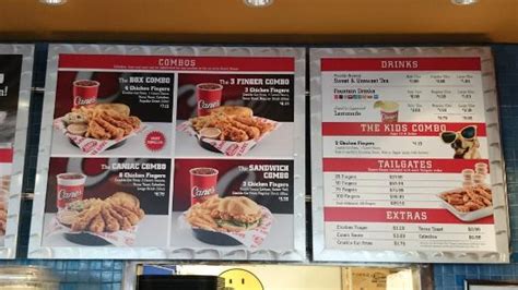 Raising Cane's Menu And Prices - 02/2022