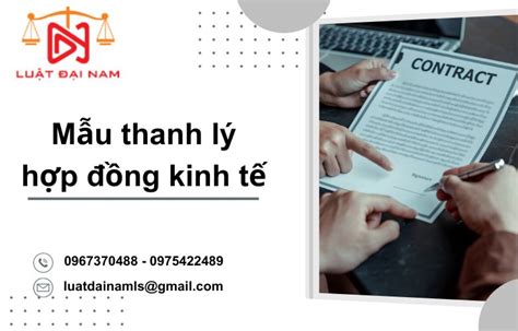 Mẫu thanh lý hợp đồng kinh tế