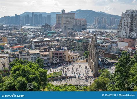 Macau Historic Centre editorial photography. Image of popular - 136161252