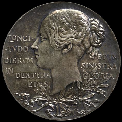 1897 Queen Victoria Official Diamond Jubilee Large Silver Medal