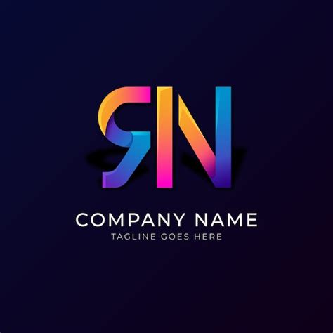 Premium Vector | Rn logo design template