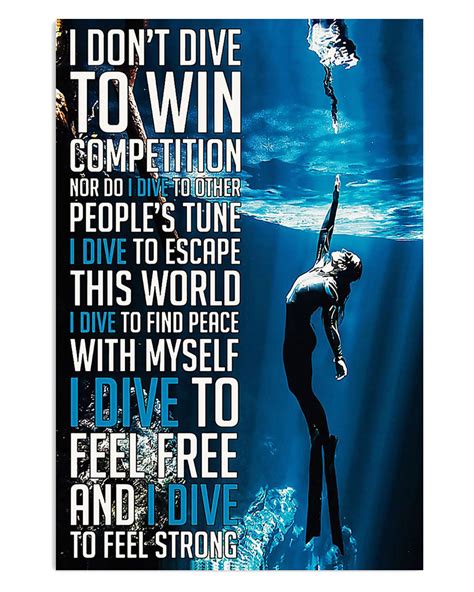 Scuba Diving I Dive To Scuba Diver Poster - TeeUni