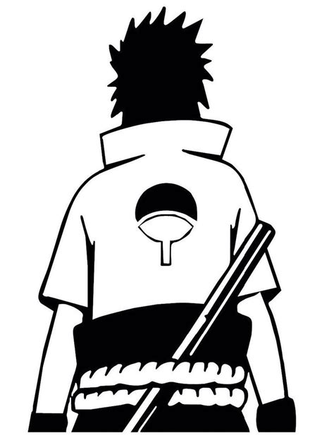 Naruto -- Sasuke Uchiha Anime Decal Sticker – KyokoVinyl