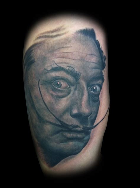 Salvador Dali tattoo by Matt Skin | Dali tattoo, Salvador dali tattoo ...