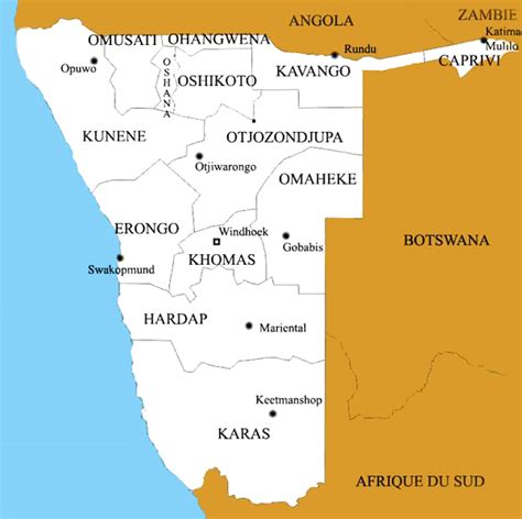 Namibia Population : Peoples and Towns