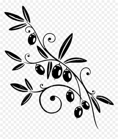 Olive Branch Vector Png Clipart , Png Download - Transparent Background Olive Branches Clip Art ...