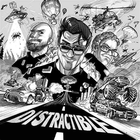 DISTRACTIBLE Podcast Cover Artwork :: Behance