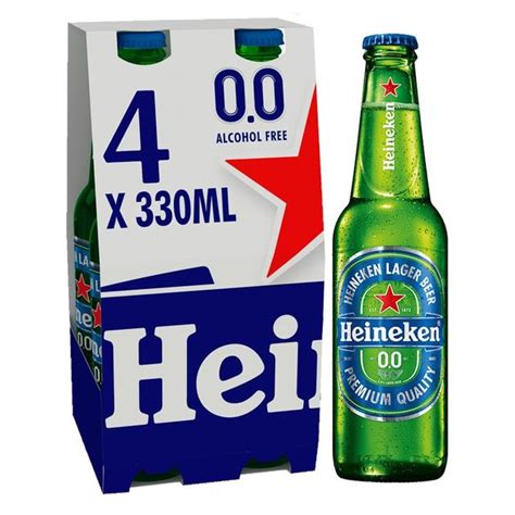 Heineken 0.0% Alcohol Free Lager 330ml NRB 4 Pack – AFT DrinksCash & Carry