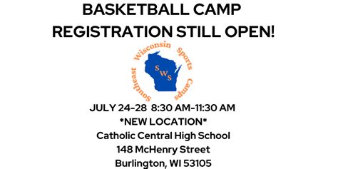 2023 SUMMER BASKETBALL CAMP - Southeast Wisconsin Sports Camps